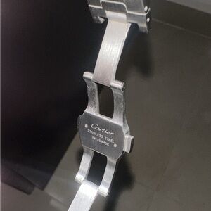 Cartier Silver Stainless Steel Watch Band